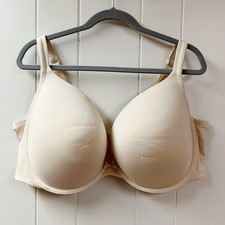 Cacique Womens Smooth Underwired Full Coverage Bra 48DDD Beige RN 118641