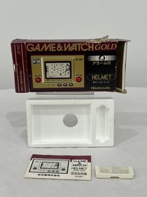 1981 Nintendo Game&Watch HELMET NICE CONDITION WITH NICE BOX WORKS GREAT