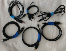 Lot of 6 USB Printer Cables Type A to Type B HP Canon Epson Brother Lexmark