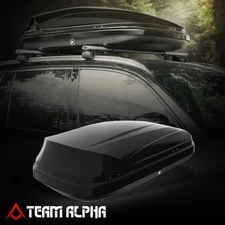 SUV Cargo Top Box Carrier Rooftop Waterproof Storage 53"L x 34"W x 15"H w/Lock