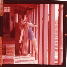 Tuesday Weld 1950's Swimsuit Photo Shoot Pin up Original 2 1/4 Transparency