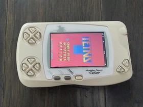 Bandai WonderSwan Color WSC W/ IPS YGG Yagaogo & OEM Shell & Glass Lens & Tetris
