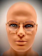 Vintage Round Gold Metal Eyeglasses Frames 1930 s-1940 s