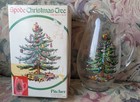 Vintage Spode Christmas Tree Glass Pitcher 2.5 Quart