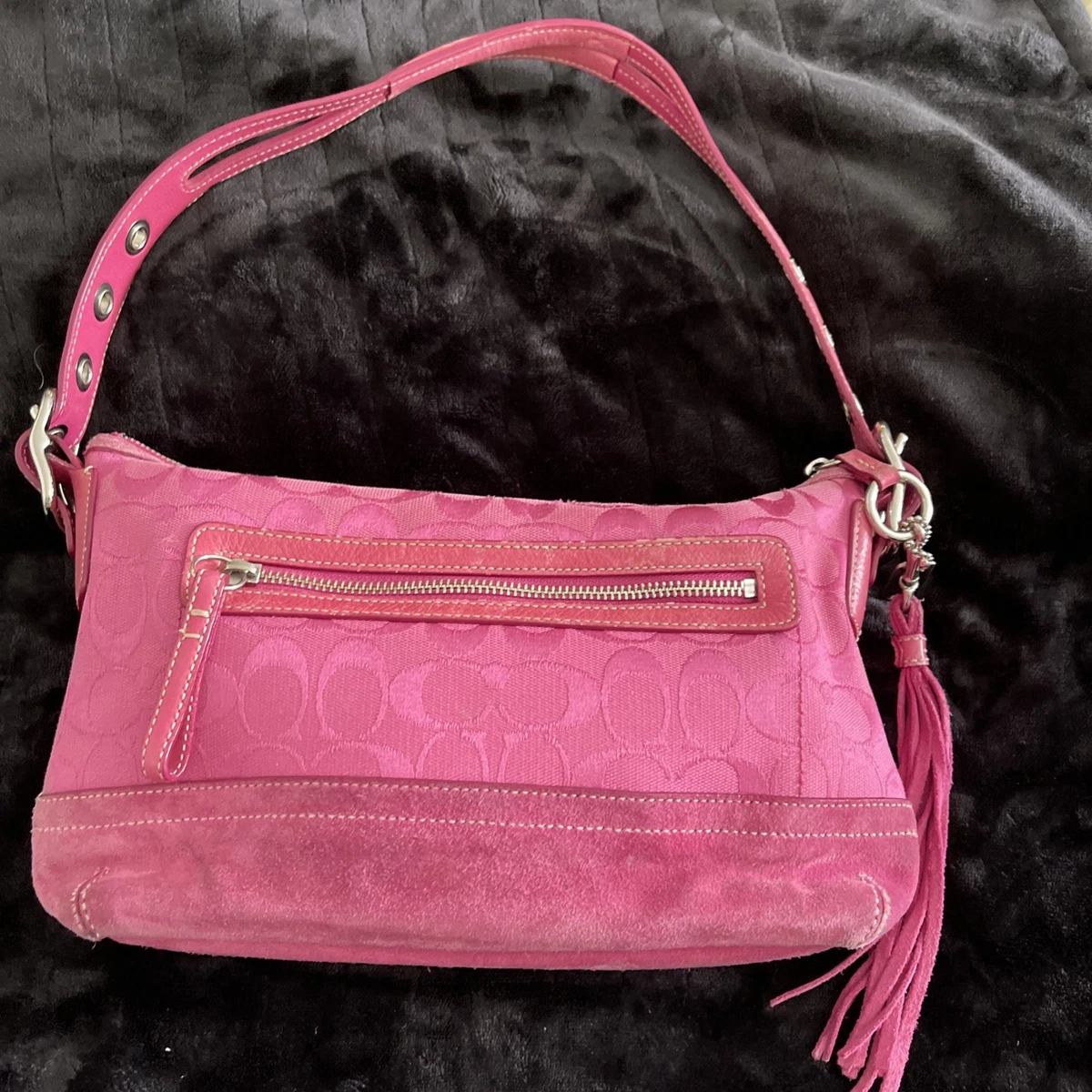 バッグ Coach Shoulder Bag Fringe Pink Signature Coach Pink Fringe Bags & Handbags for Women for sale | eBay