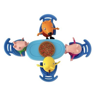 BN Peppa Pig Pizza Party | Fox Giraffe Peppa George + 4 Chairs 1