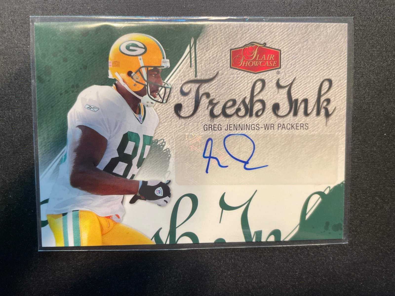 Greg Jennings Flair Showcase Fresh Ink #FIGJ Base