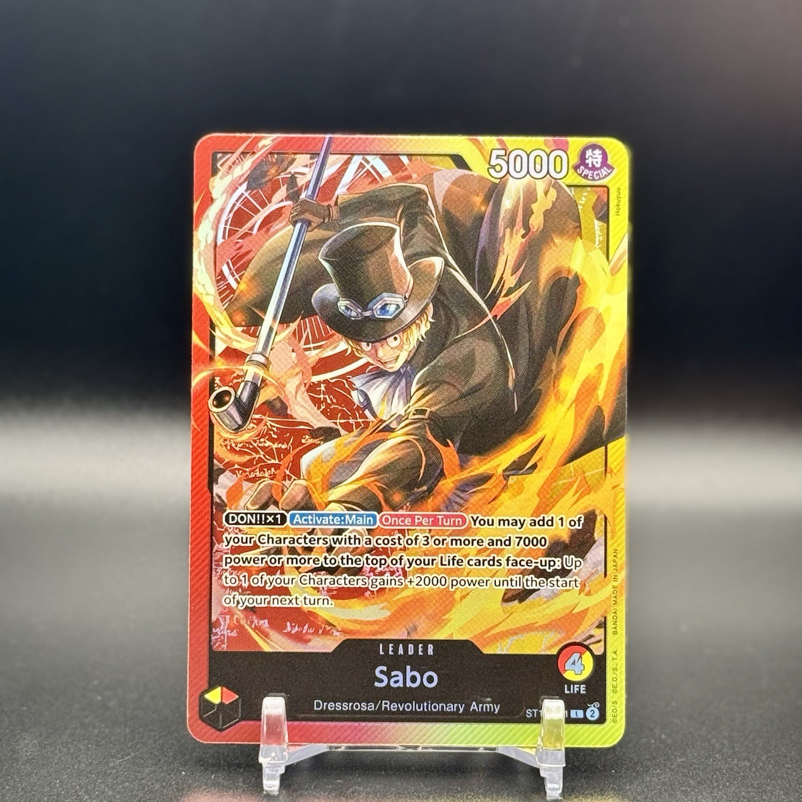 One Piece Sabo (001) #ST13-001 Foil Ultra Deck: The Three Brothers NM