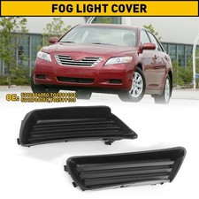 For 2007-2009 Toyota Camry Front Bumper Fog Light Grille Grill Cover Black 2pcs For 2007-2009 Toyota Camry Front Bumper Fog Light Grille Grill Cover Black 2pcs