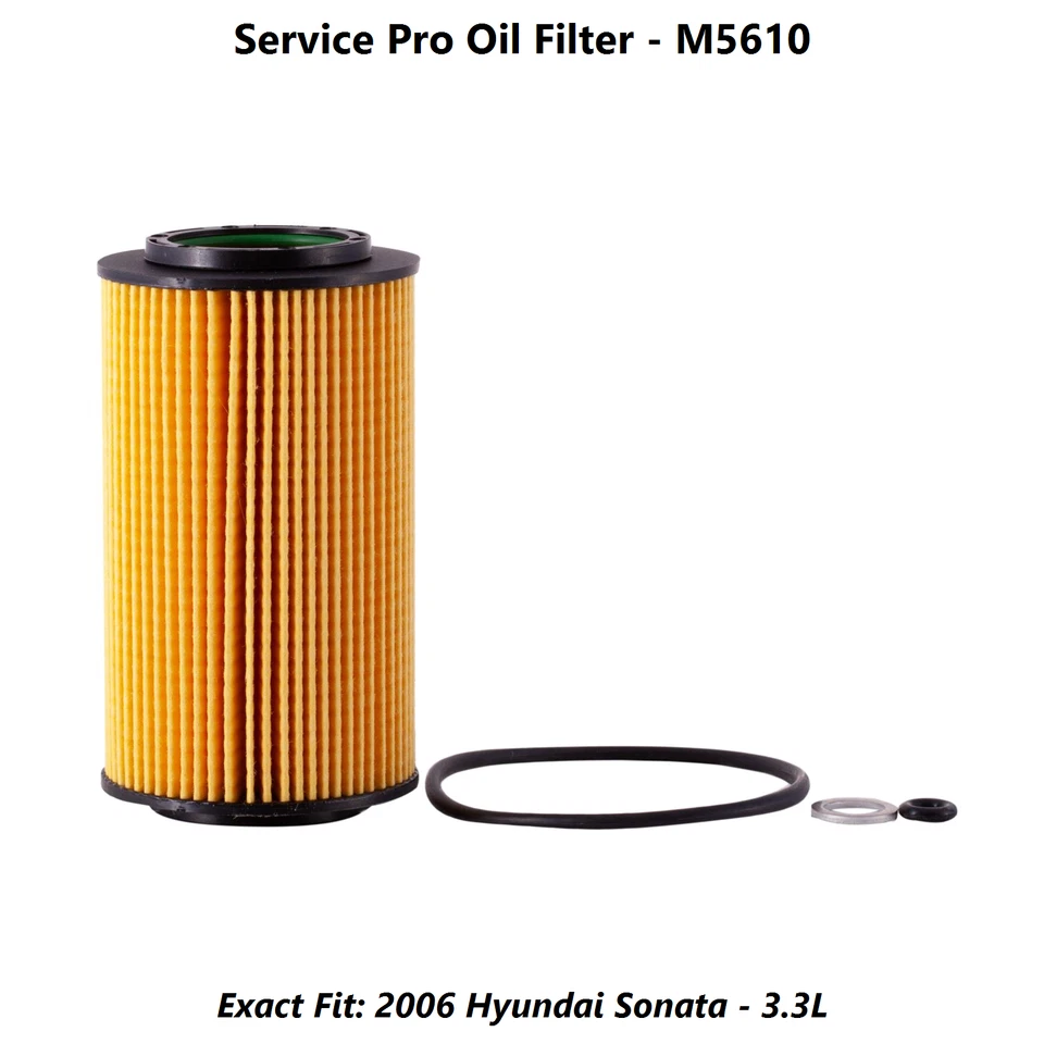 2006 Hyundai Sonata 3.3L Complete Oil, Air & Cabin Filter Kit (5W-20) Foto 3 de 4