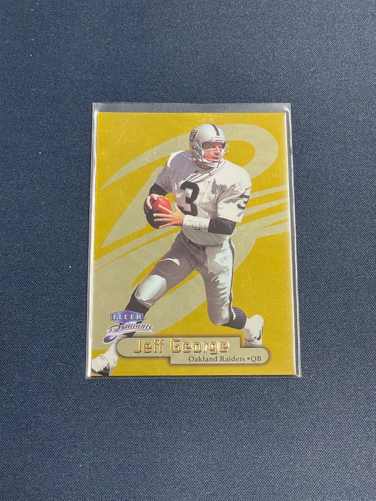 1998 Fleer Brilliants Jeff George #74G 24 Kt. Gold /24