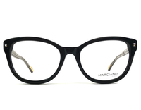 Guess By Marciano Brille Rahmen GM0270 001 Schwarz Gold Cat Eye 53-18-135