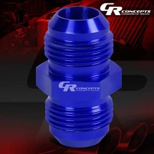 10AN AN10 AN-10 STRAIGHT COUPLER ADAPTER FLARE BLUE GAS/OIL/H20 ANODIZE FITTING