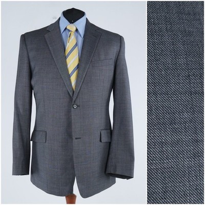 Mens ESPRIT Sport Coat 46R US Size Grey Wool Blazer Jacket