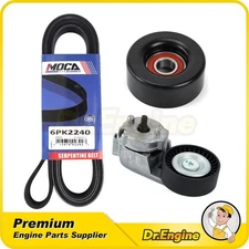 Serpentine Belt Drive Component Kit for Jeep Grand Cherokee TJ Wrangler 4.0L