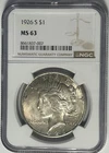 1926 S PEACE  DOLLAR NGC MS 63
