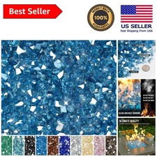 High-Quality 10 lbs Fire Glass - Flame Effect for Propane & Natural Gas Setups
