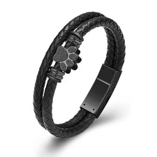 Paw Print Urn Bracelet for Ashes for Women Men Keepsake Memorial Cuff Bangl - 03
