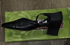 Easy Street Black Women's Character Dance Shoes with Strap