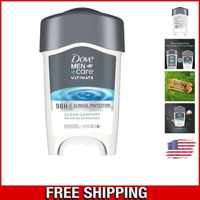 Dove Men+Care Clean Comfort Stick, 1.7 oz   96-Hour Sweat Protection & Moisture