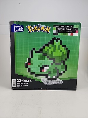 MEGA Pokemon Bulbasaur Building Pixel Art Toy Kit 374 pc. New In Box. Nintendo 