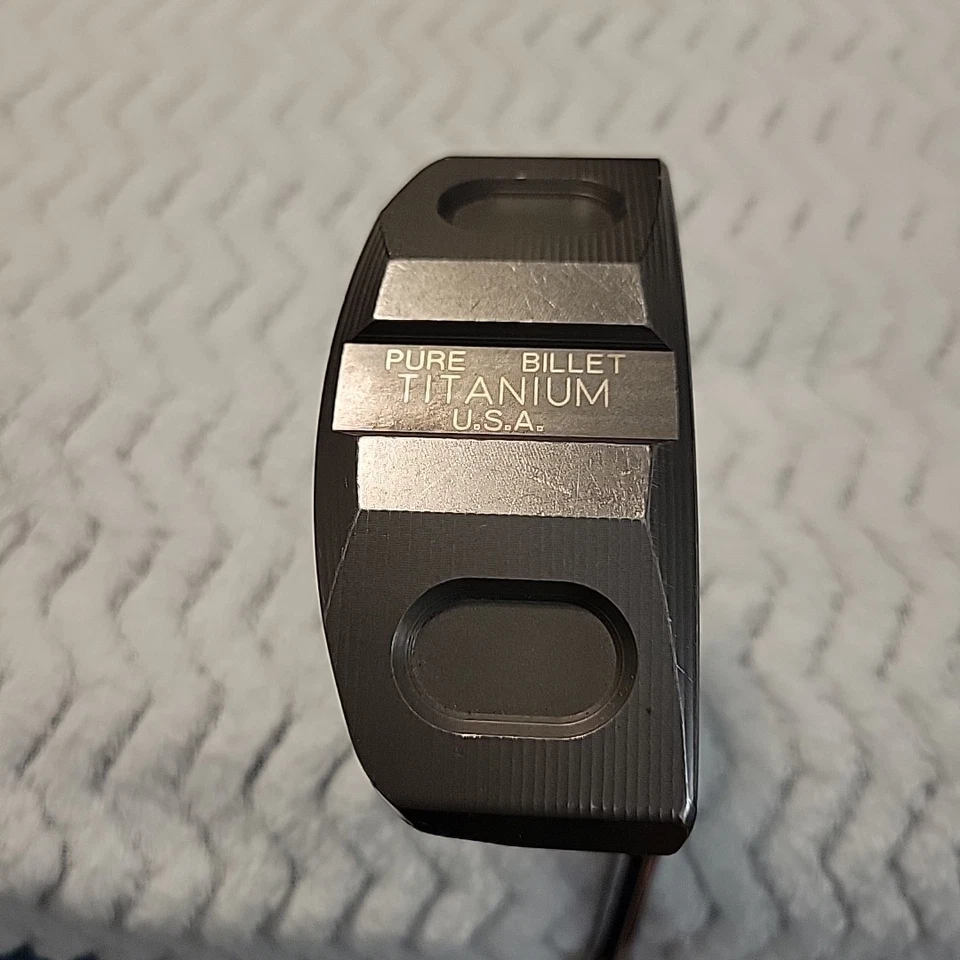 Kenneth Harper Titanium Milled Putter - RH - pure billet titanium - 35" - Image 2 of 4