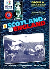 Euro 96 Scotland v England Programme &ndash; Wembley &ndash; 15 June 1996