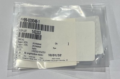 Beechcraft KingAir King Air NEW Placard 99-920048-1 (Qty 2) ''FWD''