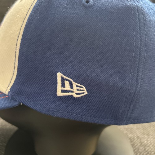 New York Mets Hat New Era 39Thirty MLB Baseball Cap Blue White Flex Fit Large XL - Picture 5 of 11
