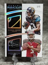2015 Panini Immaculate Jameis Winston Rashad Greene #3/5 Dual Rookie Logo Patch!