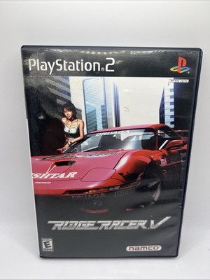 Ridge Racer V (Sony PlayStation 2, 2000) Black Label Tested & Working
