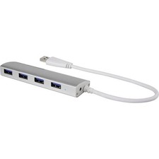 Renkforce RF-3703155 4-Port Hub USB 3.0 Aluminum