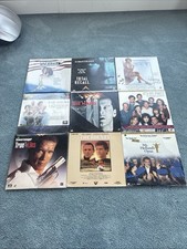 9 LaserDisc Bundle Lot Total Recall Die Hard True Lies Schwarzenegger Bounty