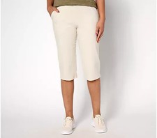 Denim  Co. Duo Stretch Skimmer with Pockets-Stone Khaki-Petite Medium-A683903