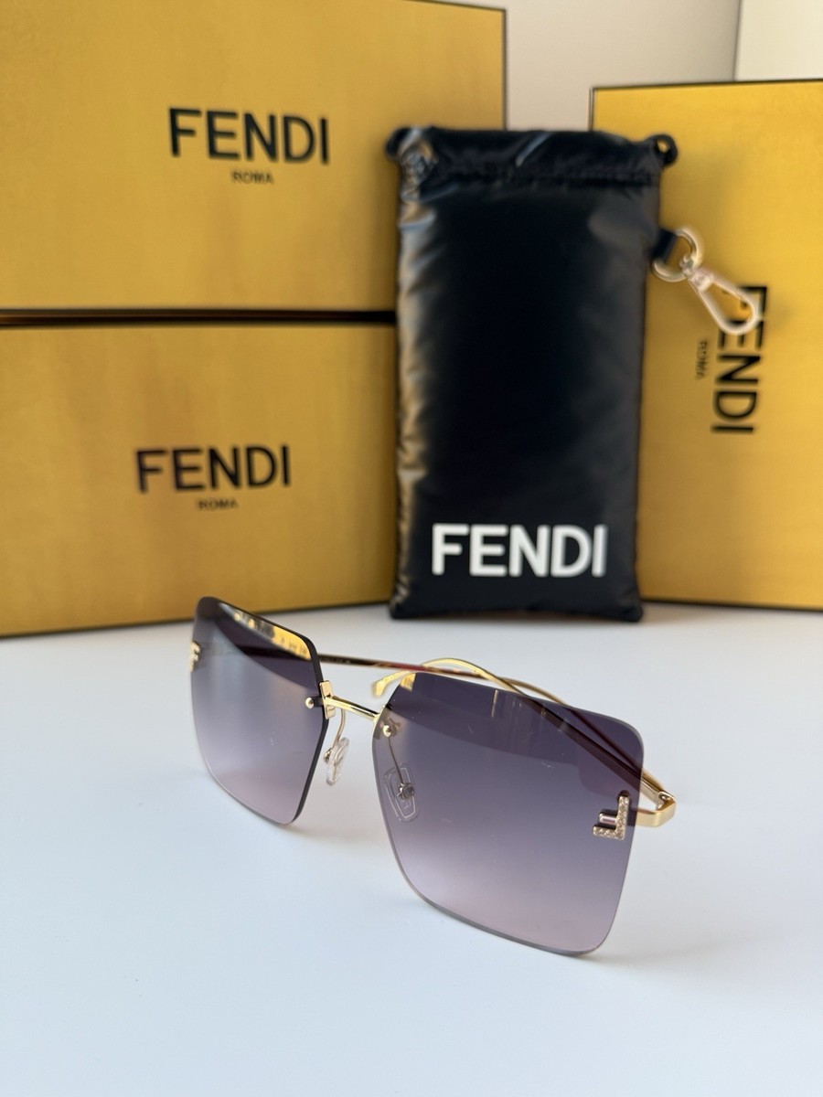 FENDI FE4082US 30Y Gold/antique rose peach Gradient Women