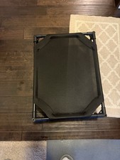 Elevated Dog Bed small 22x 17 Raised Pet Cot Indoor Outdoor Cooling Black Bed