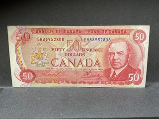 Canada 1975 $50 Dollar Bill RCMP