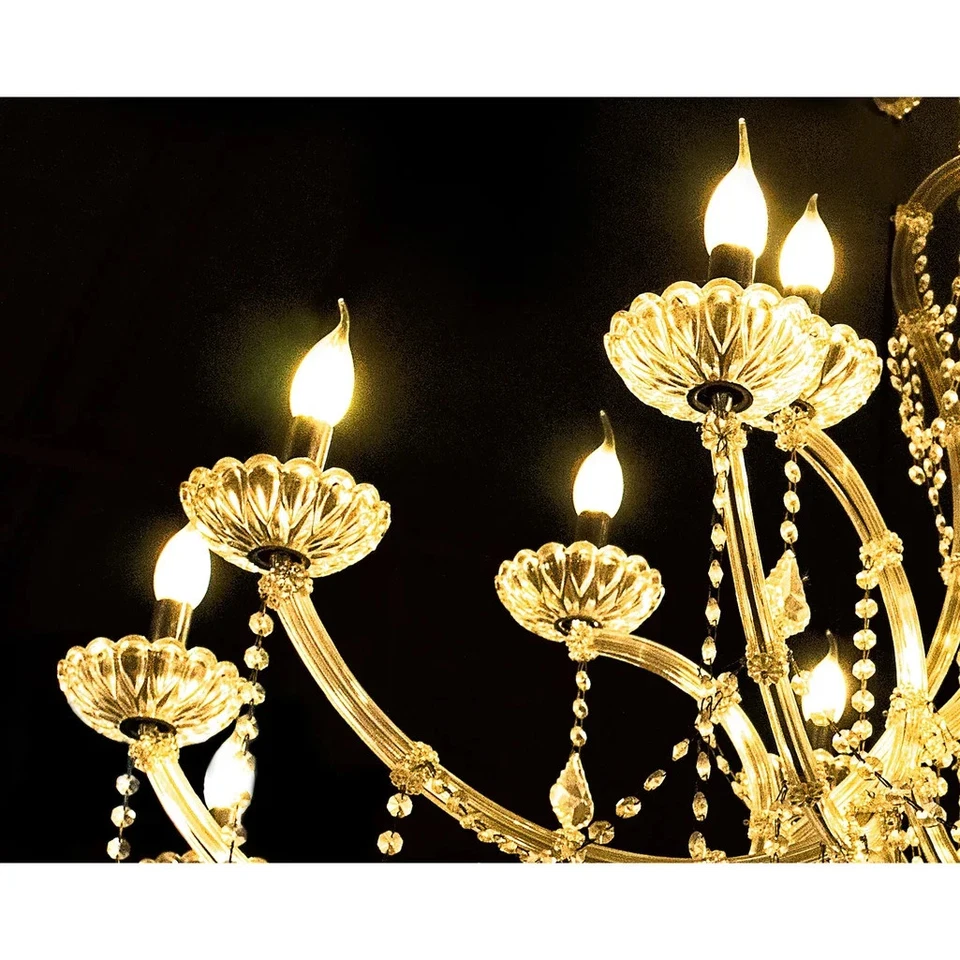 4 Watt C15 LED - Satin Spun - Clear - Medium base - 2700K - 300 Lumens - 120 Vol - Image 2 of 4