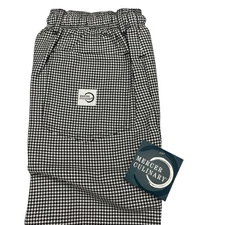 Mercer Culinary M60030HT Millennia Men's Cook Pants in Hounds Size Medium