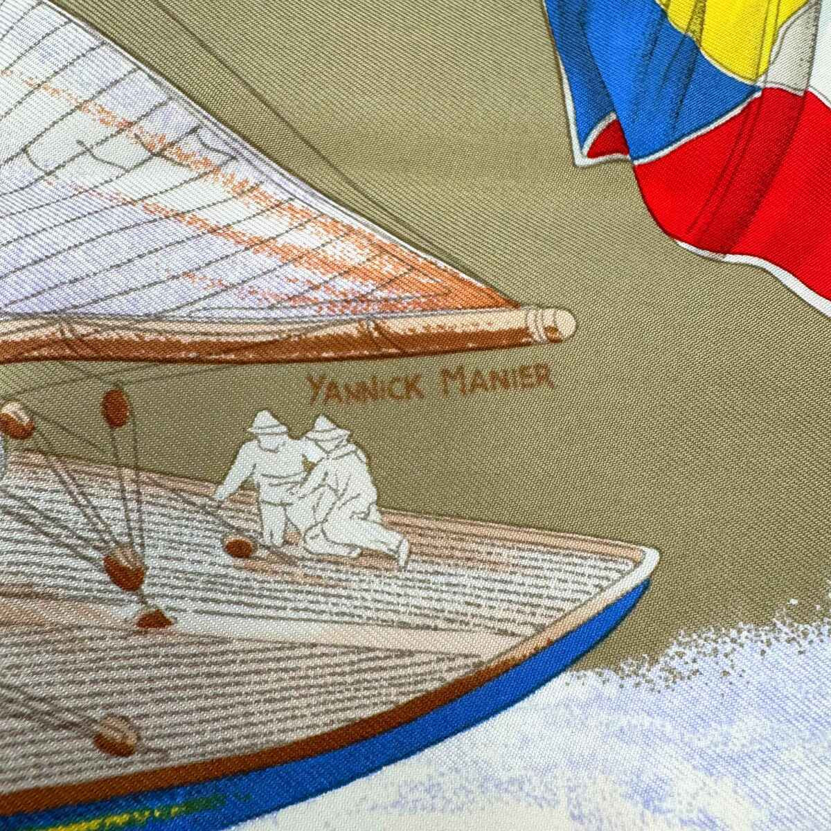 Hermes Carre 90 EN COURSE Silk 100% Scarf View 3