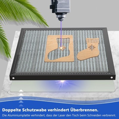 Laser Wabenplatte Wabentisch Honeycomb Lasergravierer Tischgravierer 400x400mm