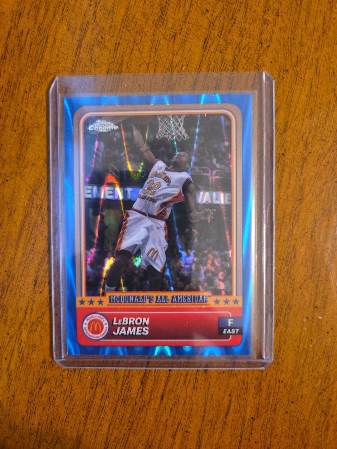 LeBron James 2024 Topps Chrome #22 Purple Geometric Refractor /129
