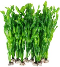5/10pcs Plastic Aquarium Plants Fish Tank Decorations Artificial Seaweed Water G