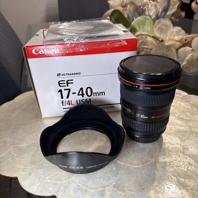 Canon EF 17-40mm f/4L USM Lens – With Hood & Box Excellent