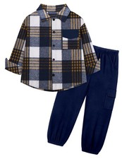 Boys Clothes Size 6 7 Boy 2 Piece Long 6-7 Years, Navy Blue