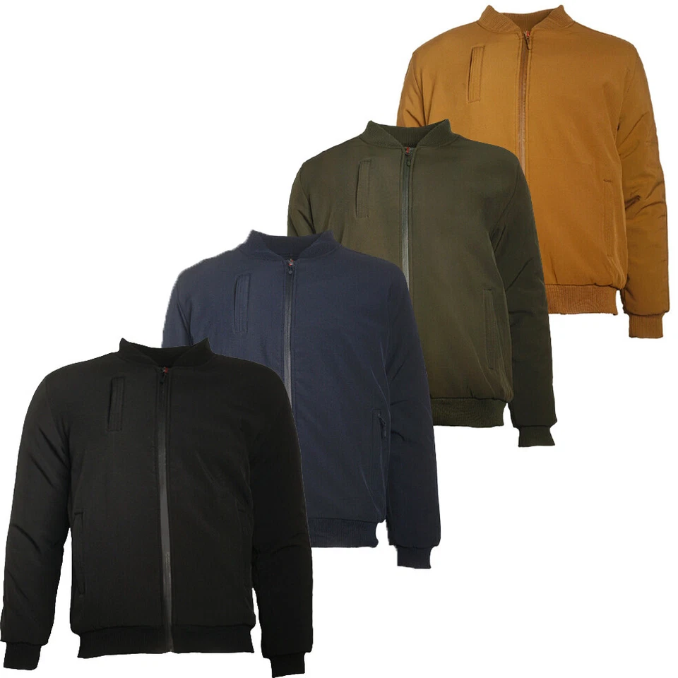 Chaqueta Hombre Resistente al Agua Industrial Multi Bolsillo Informal Abrigo Bomber