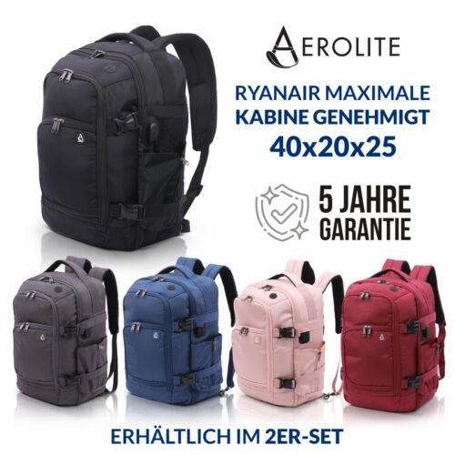 Aerolite Ryanair 40x20x25 taille maximale bagage à main 18L avec garantie de 5 ans - Photo 1/28