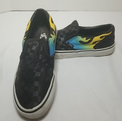 Vans Multi-Colored Checkerboard Slip-On Shoes Mens Sz Juniors - Main Image