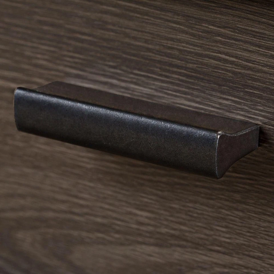 Console de entretenimento doméstico de TV 60" armário de armazenamento de móveis de madeira carvalho cinza novo - Imagem 4 de 4