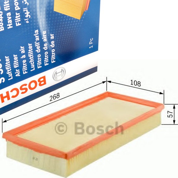 Bosch 1457433736 Luftfilter FüR Lotus Elise 340 R Exige MG ZR Rover 100 Metro-image